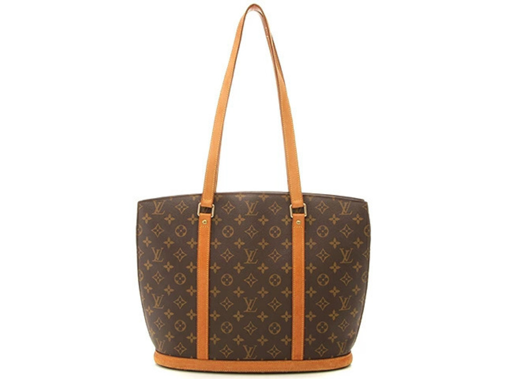LOUIS VUITTON Babylon Tote Bag Monogram Leather Brown